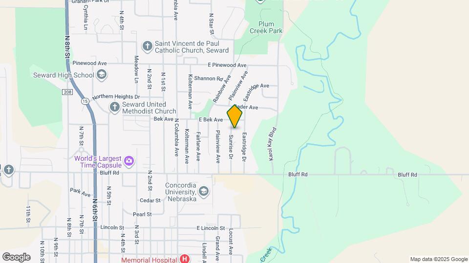 1260 Sunrise Dr Map and Location Details