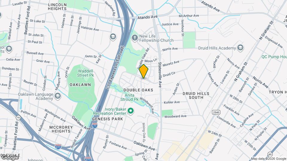 2410 Woodward Ave Map and Location Details