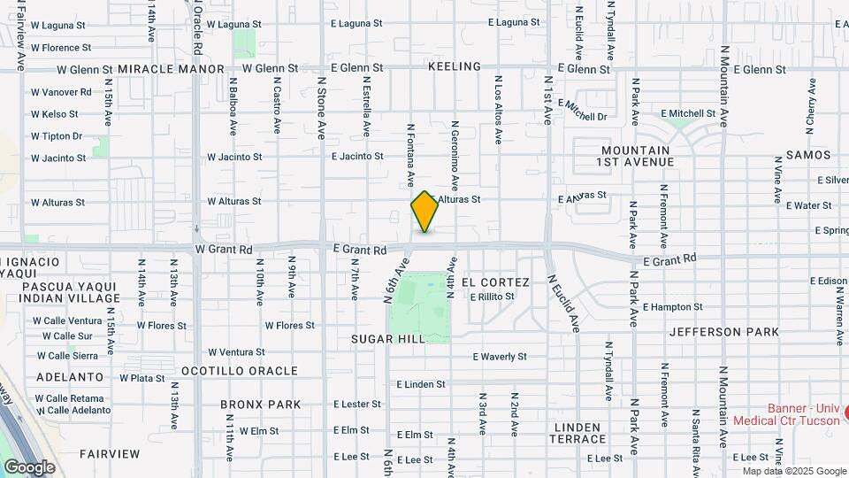 321 E Grant Rd Map and Location Details