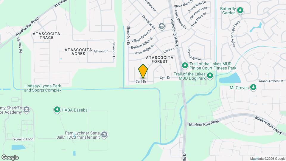 16602 Capewood Dr Map and Location Details