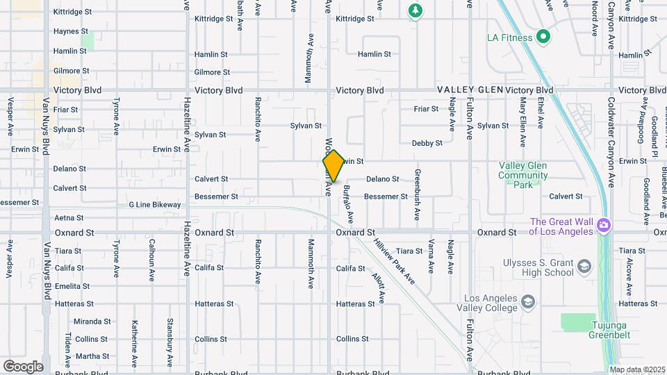 6120 Woodman Ave Map and Location Details