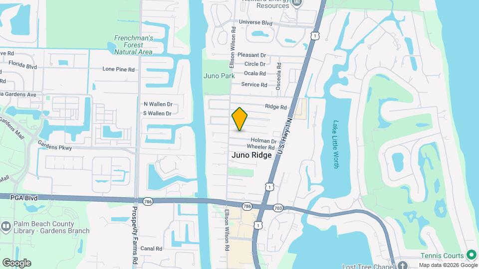 1954 Windsor Dr Map and Location Details