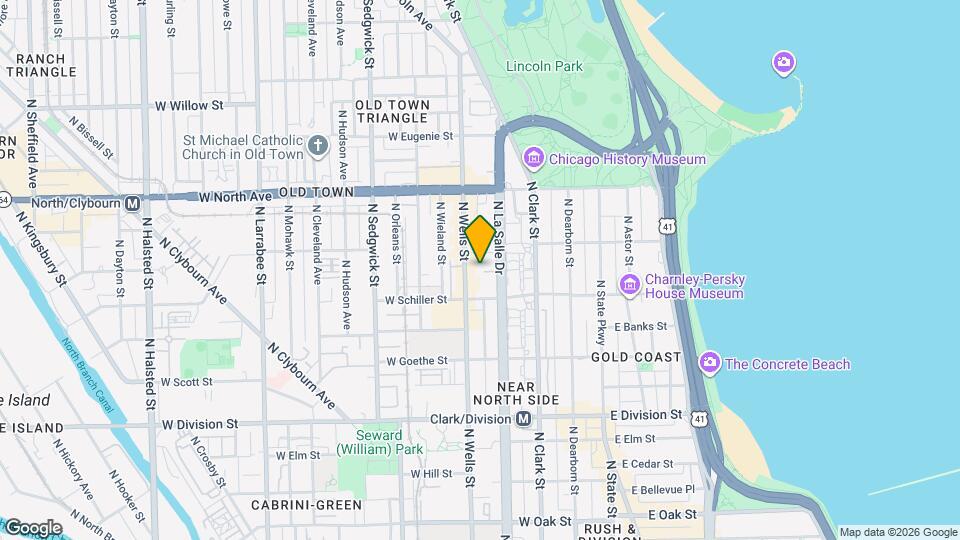 1429 N Wells St Map and Location Details