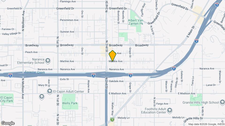 1317 Marline Ave Map and Location Details