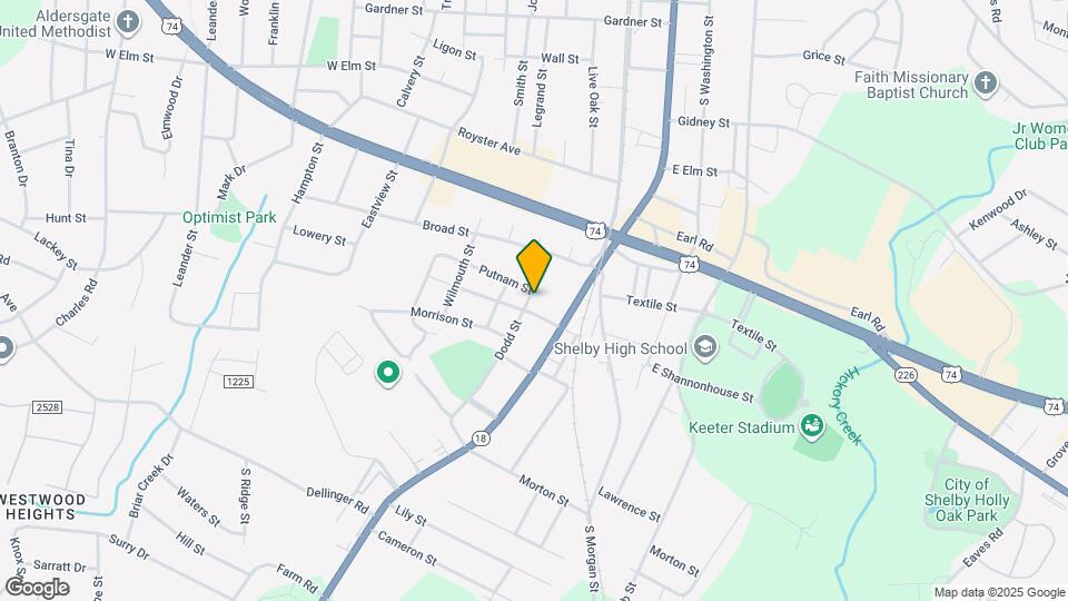 1021 Dodd St Map and Location Details