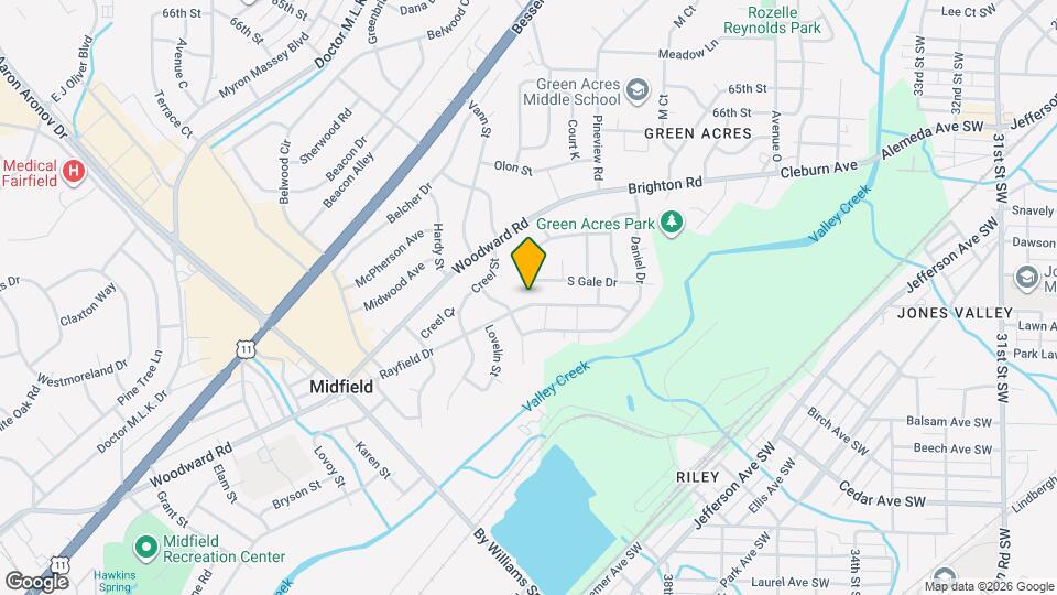 1240 Rayfield Dr Mapa y Detalles de la Ubicación