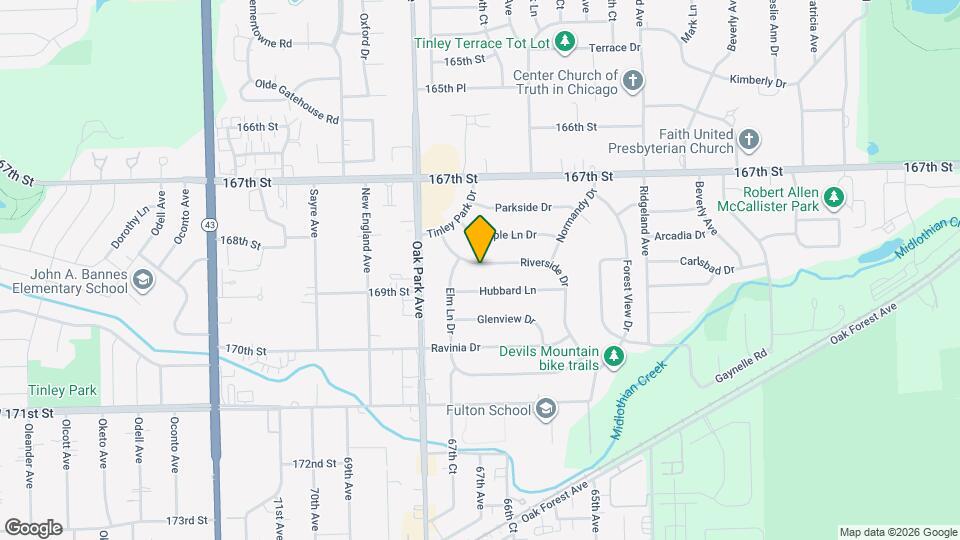 6645 Riverside Dr Map and Location Details