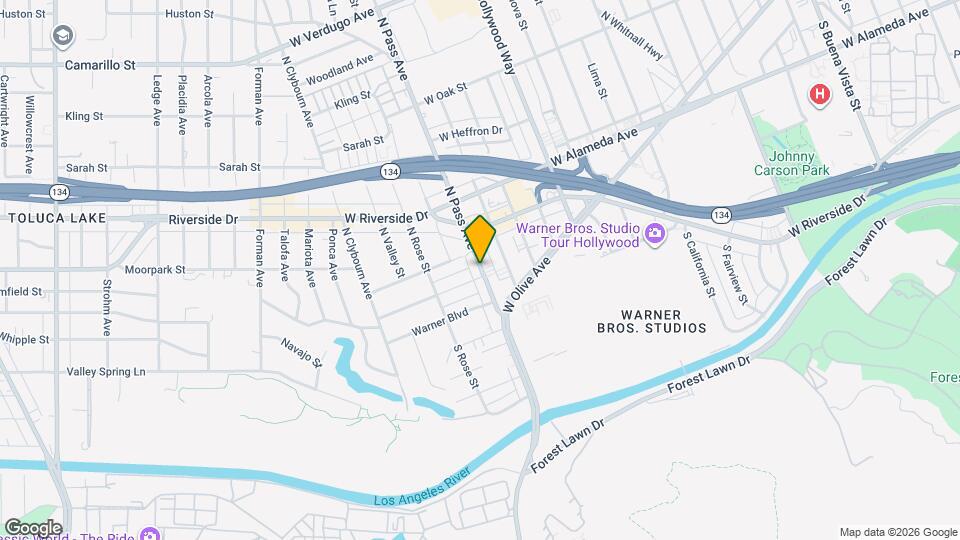133 N Pass Ave, Unit A Map and Location Details
