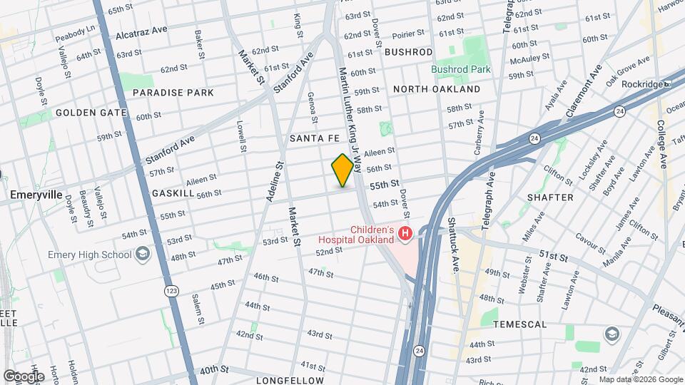 825 55th St Map and Location Details