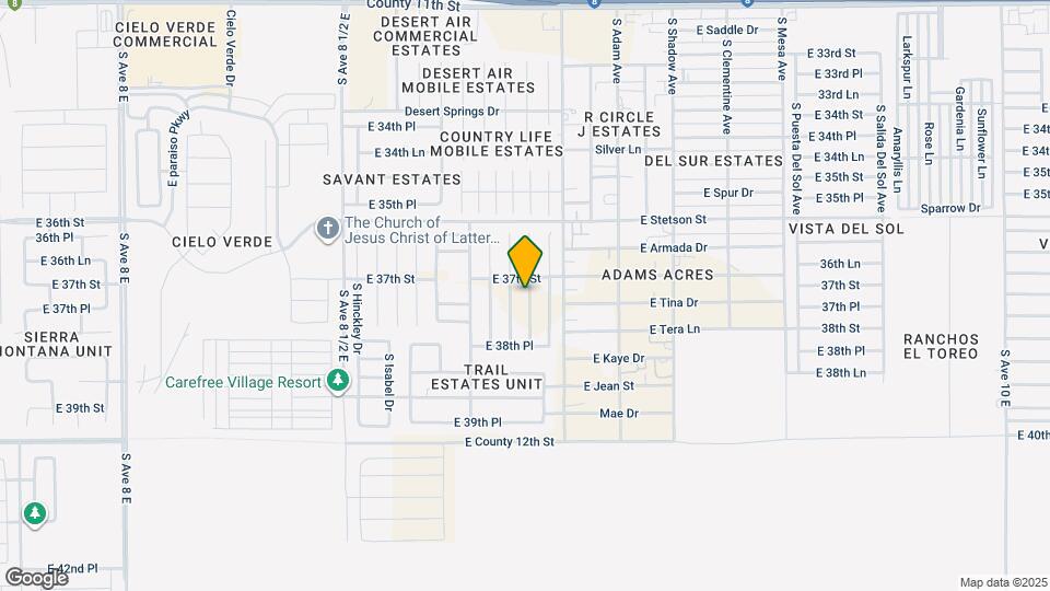 3736 S Susannah Dr Map and Location Details