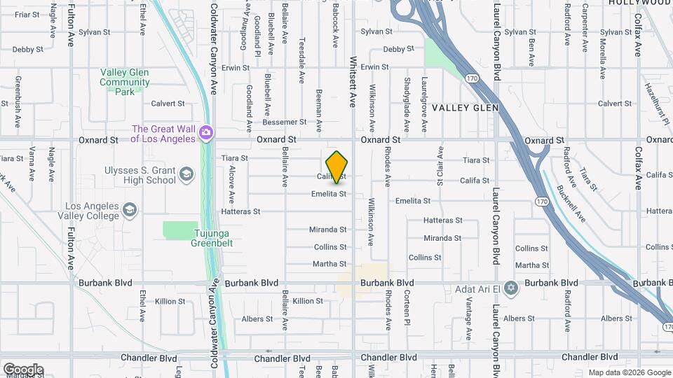 12527 Emelita St Map and Location Details