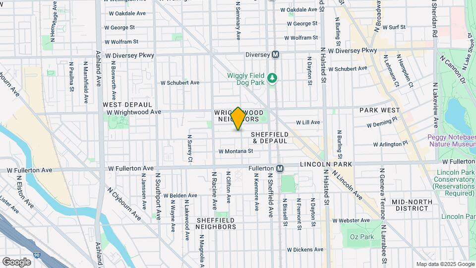 2500 N Seminary Ave Mapa y Detalles de la Ubicación