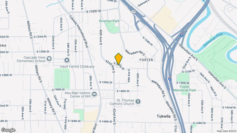 13714 43rd Pl S Mapa y Detalles de la Ubicación