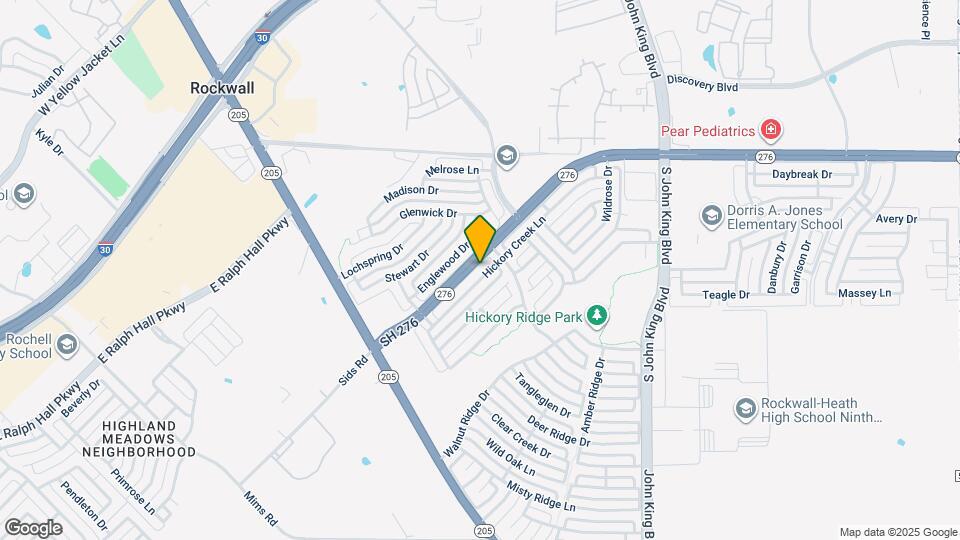 1500 Hickory Creek Ln Map and Location Details