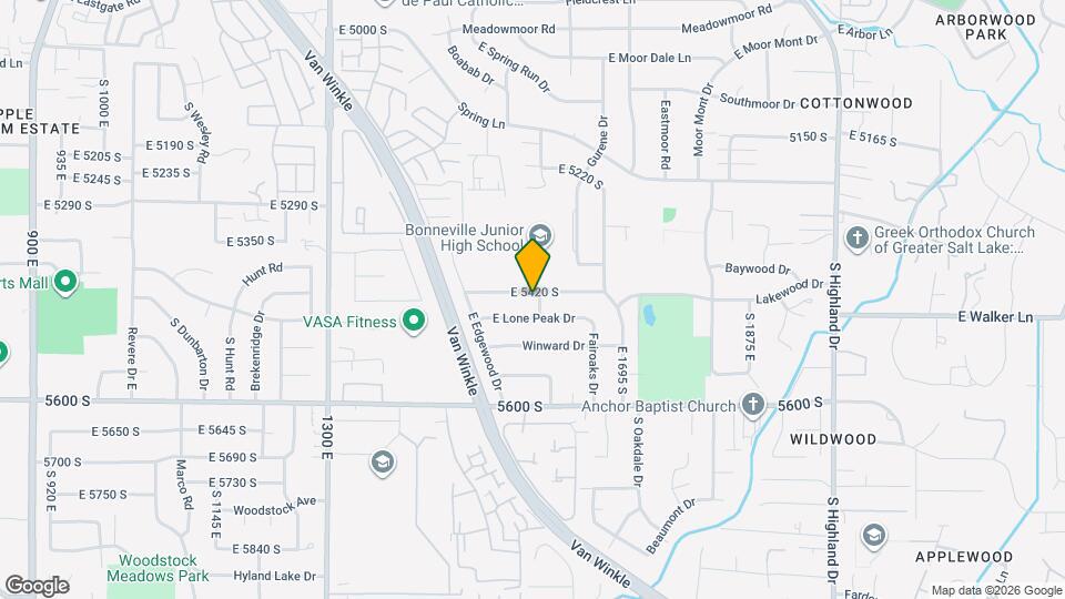 1576 E Lakewood Dr Map and Location Details