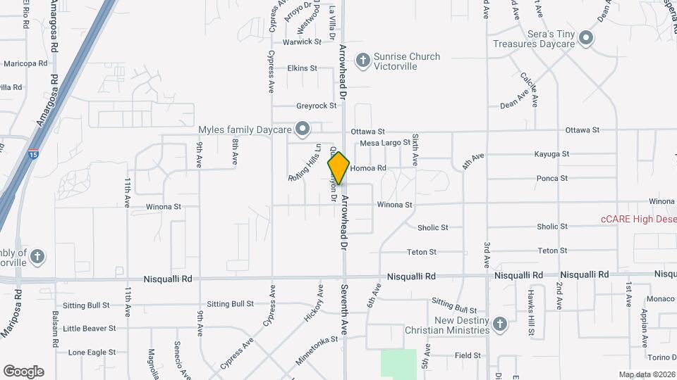 13141 Quiet Canyon Dr Map and Location Details