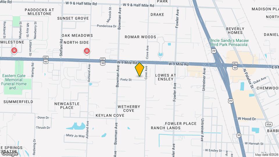 1106 Fretz St Map and Location Details