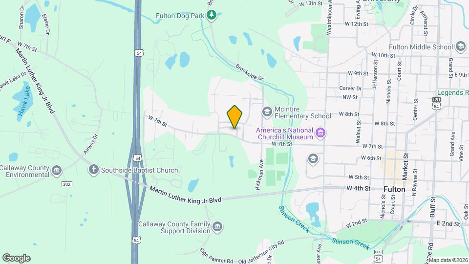 703 W 7th St Map and Location Details