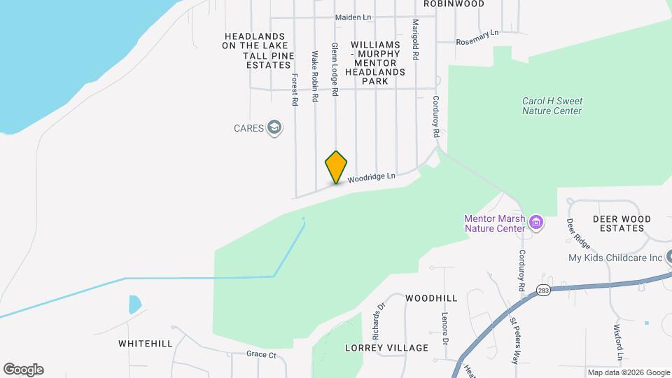 8958 Woodridge Ln Map and Location Details