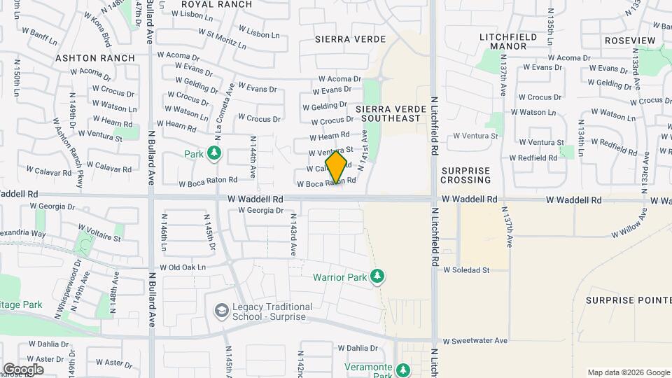 13876 N 141st Ln Map and Location Details