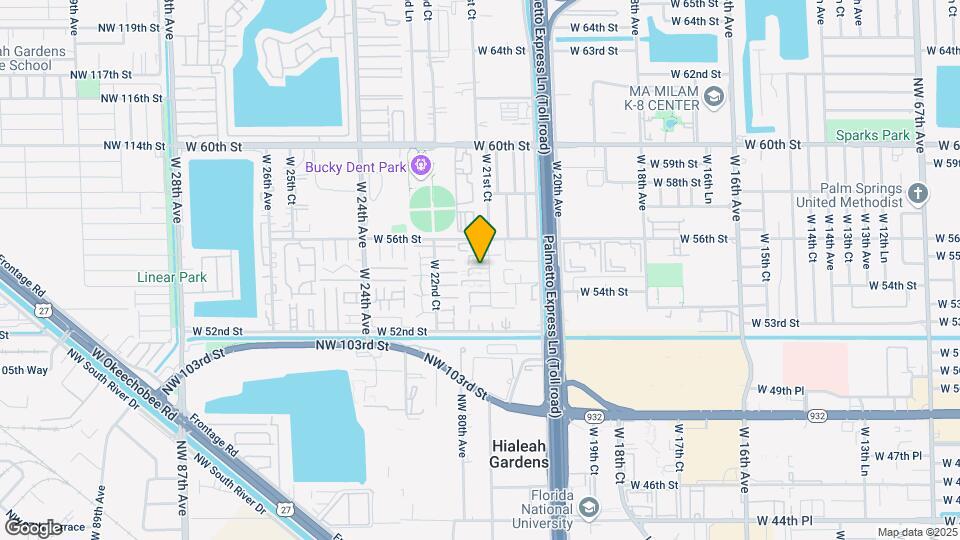 5460 W 21st Ct Map and Location Details