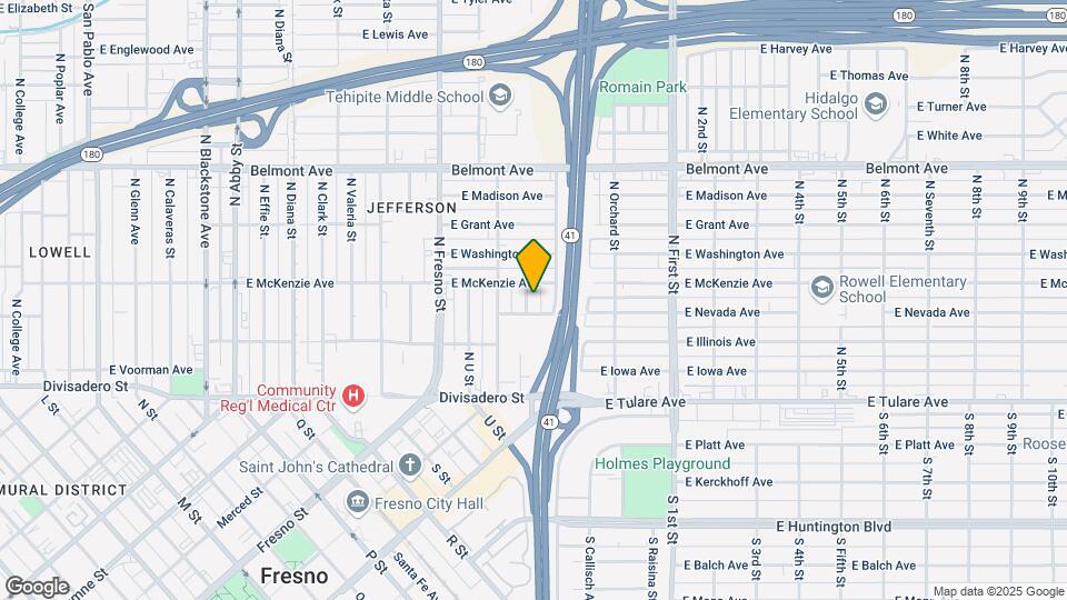 276 N Diamond St Map and Location Details