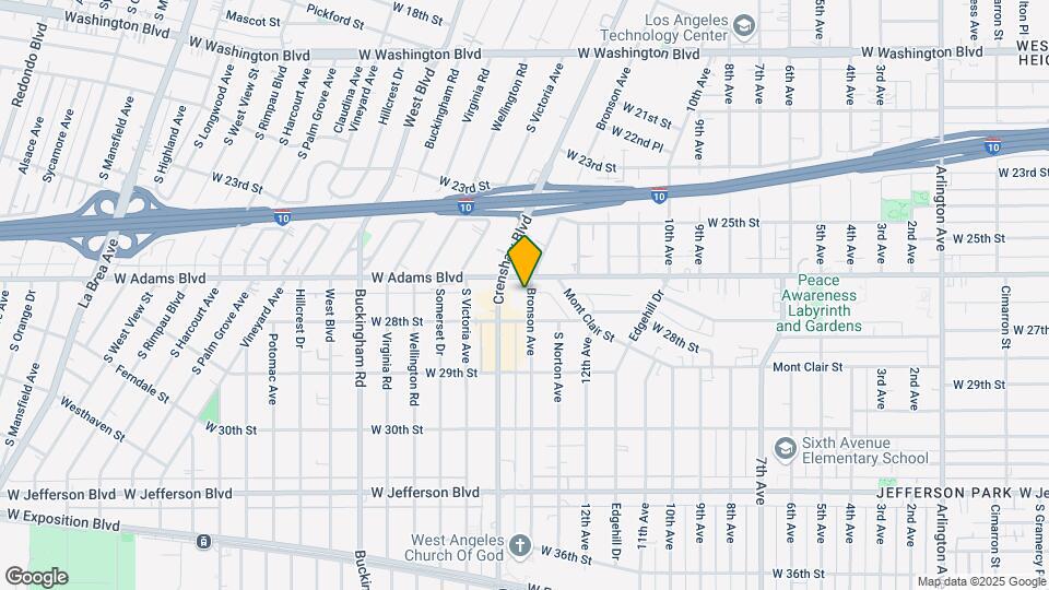 2615 S Bronson Ave Map and Location Details