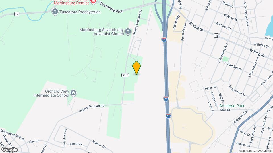 Delmar Orchard Apartments Map and Location Details