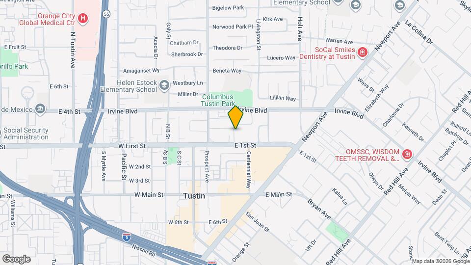 487 E 1st St Map and Location Details