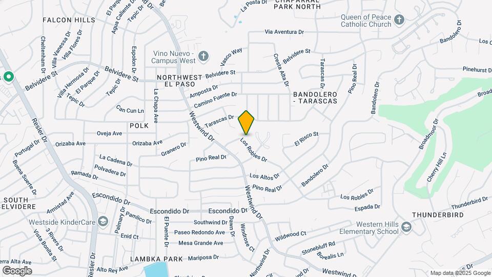 6417 Los Robles Dr Map and Location Details
