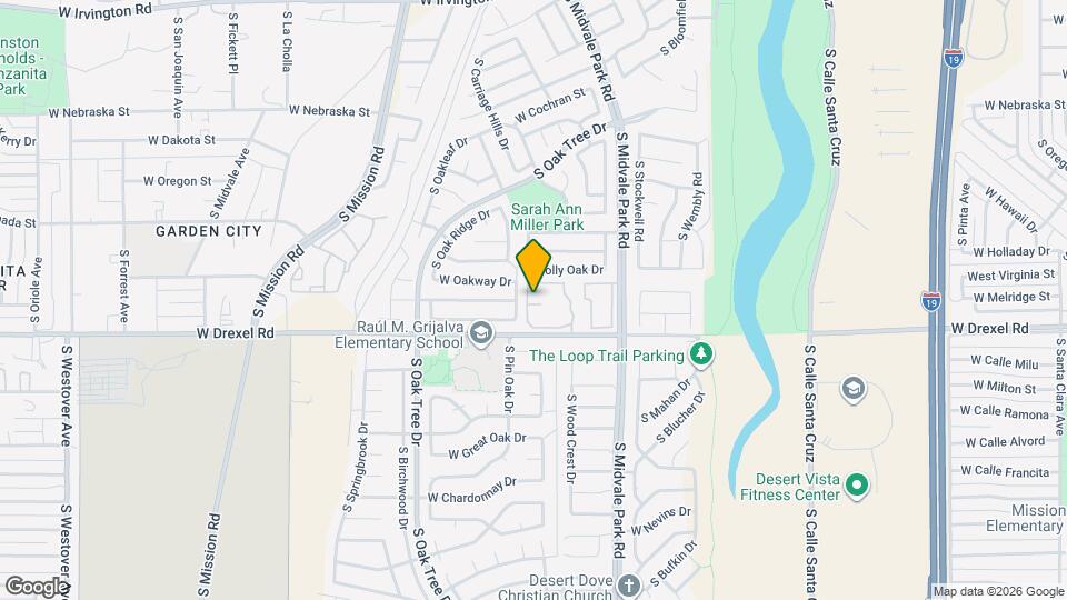 1716 W Wood Bridge Ct Map and Location Details