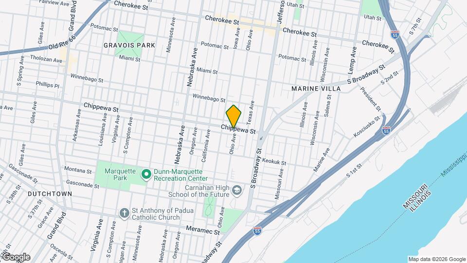 2700 Chippewa St Map and Location Details