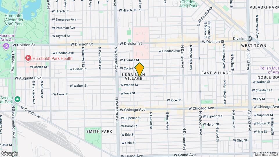 2241 W Augusta Blvd Mapa y Detalles de la Ubicación