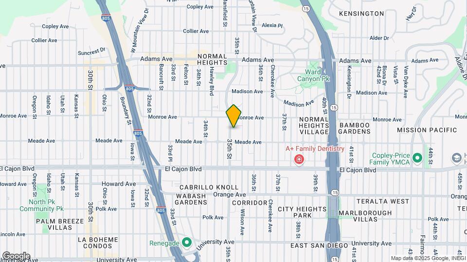 4433 35th St Map and Location Details