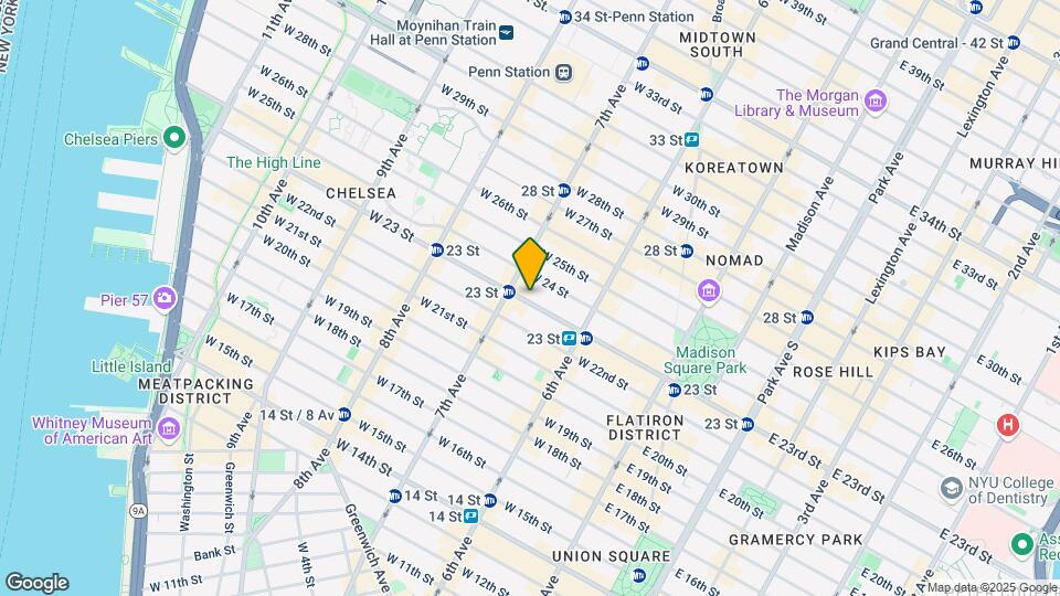 159 W 23rd St Map and Location Details
