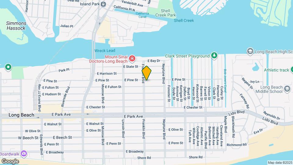 614 Franklin Blvd Map and Location Details