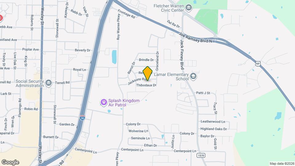 1414 Thibodaux Dr Map and Location Details