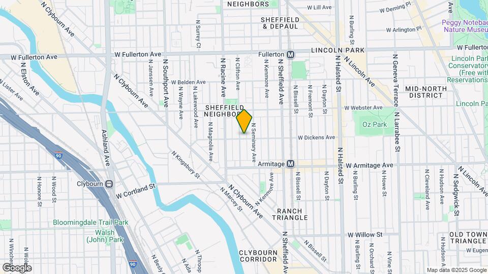 2101 N Clifton Ave Map and Location Details