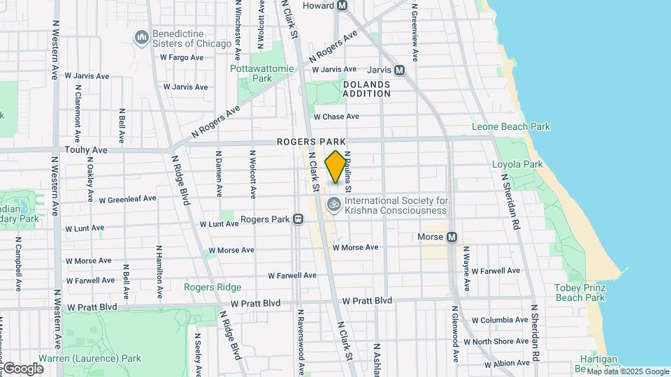 1718 W Greenleaf Ave Map and Location Details