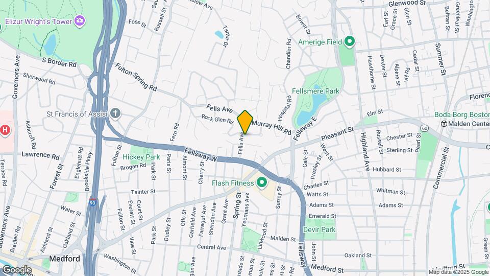 45 Fells Ave, Unit 25 Mapa y Detalles de la Ubicación