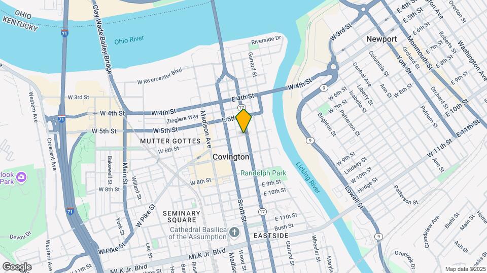 601 Greenup St Mapa y Detalles de la Ubicación