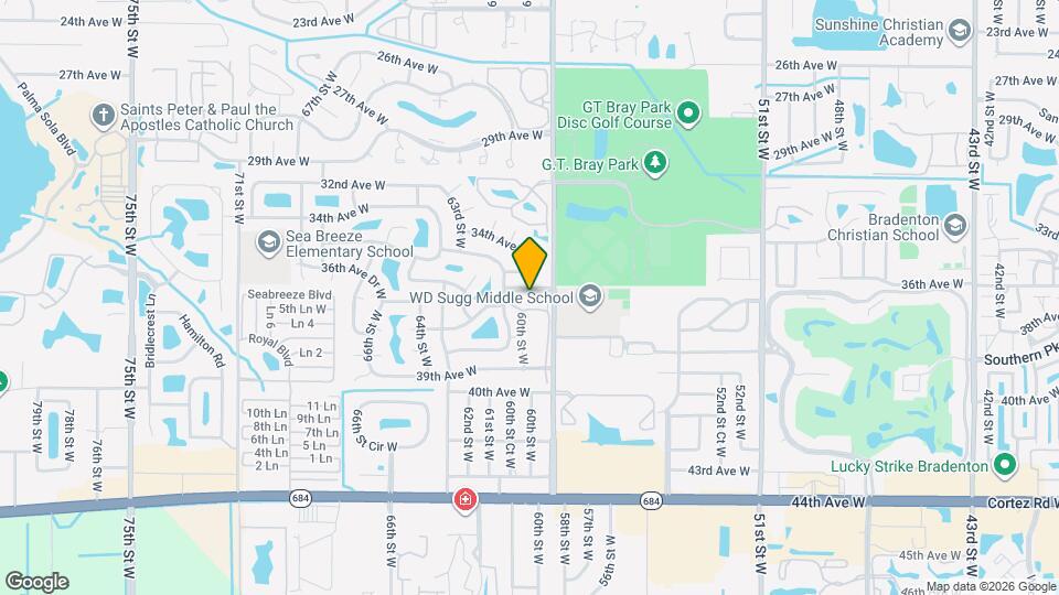 5928 36th Ave Cir W Mapa y Detalles de la Ubicación