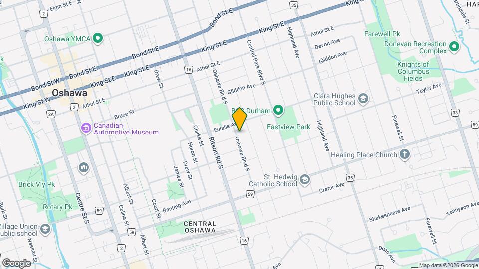 203 Oshawa Blvd S, Unit Unit 4 Map and Location Details