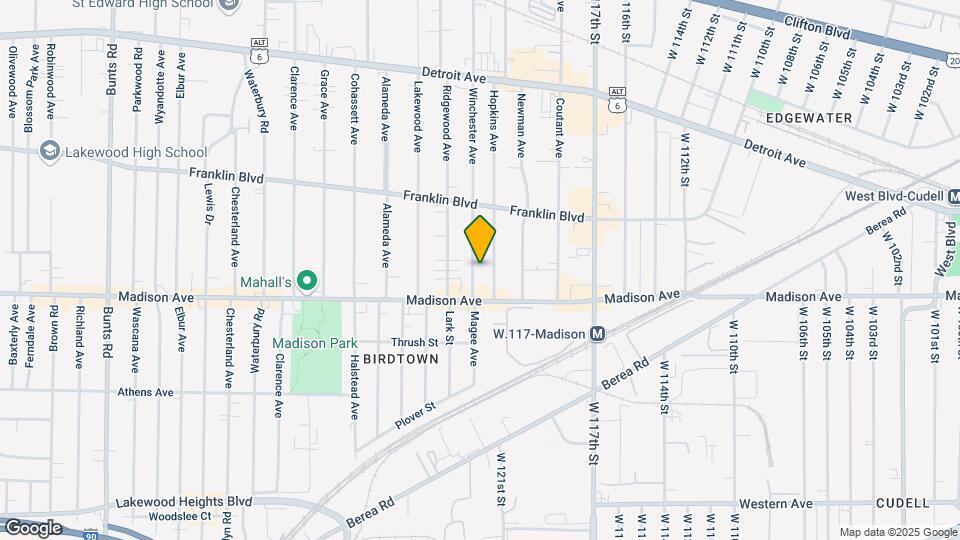 1623 Winchester Ave Map and Location Details
