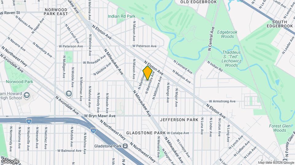 5806 N Marmora Ave Mapa y Detalles de la Ubicación