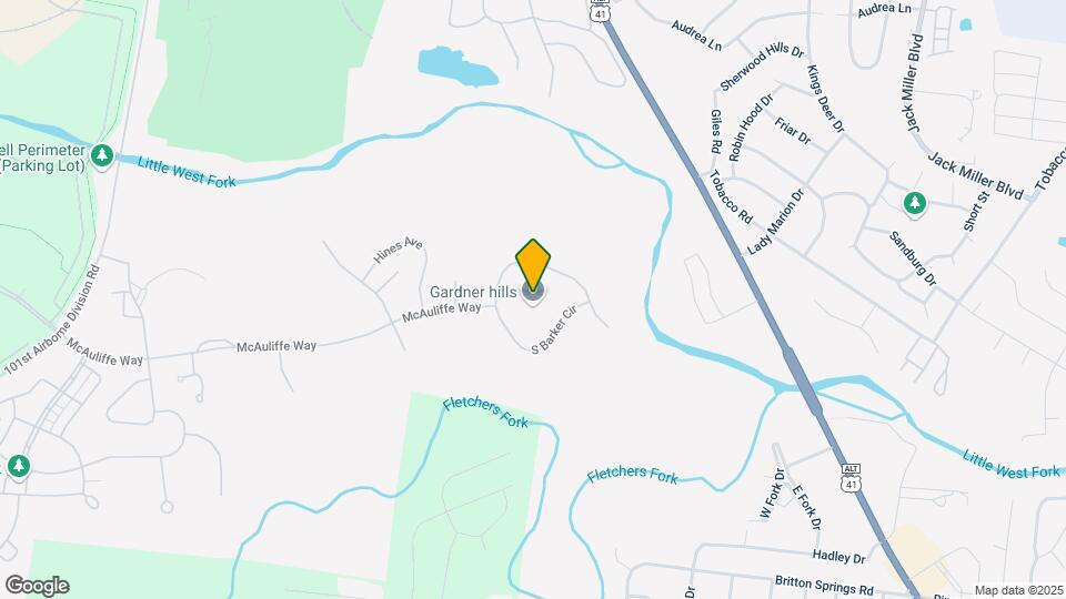 Gardner Hills Back Loop Map and Location Details
