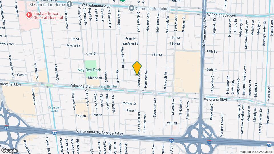 3420 Division St Map and Location Details