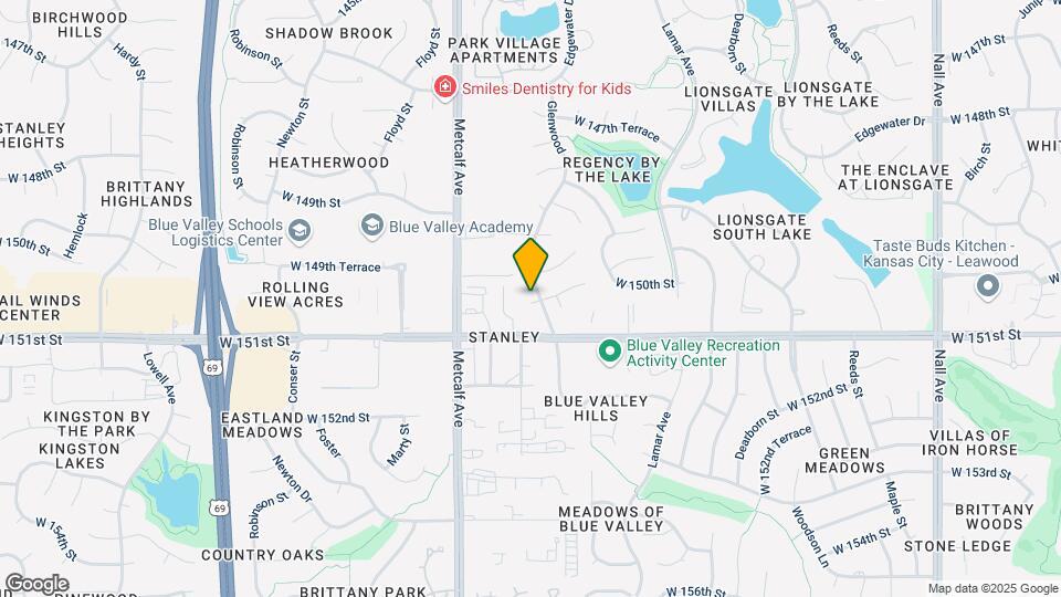 6704 W 150th St Map and Location Details