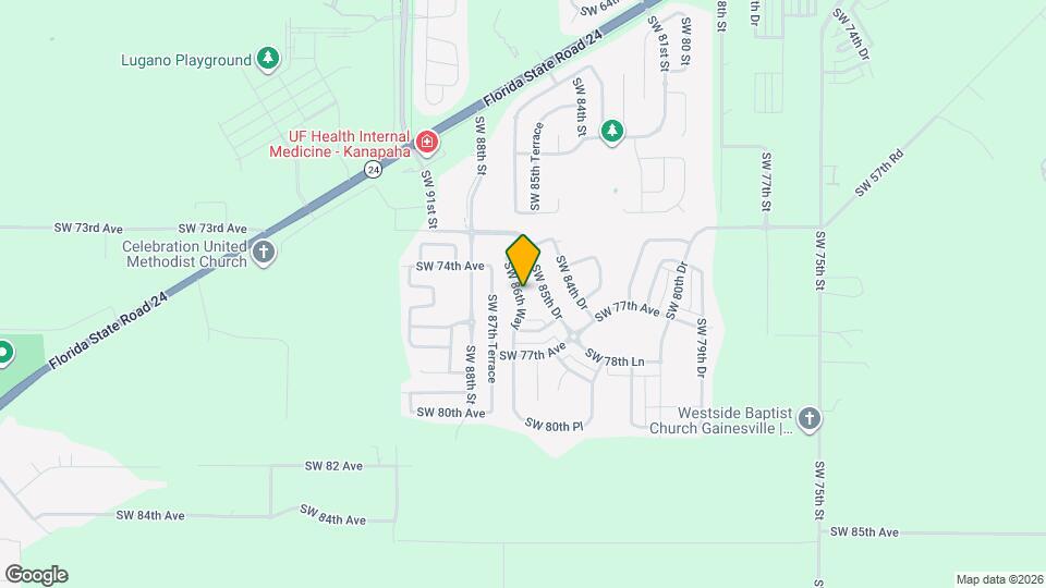 7509 SW 86th Way Map and Location Details
