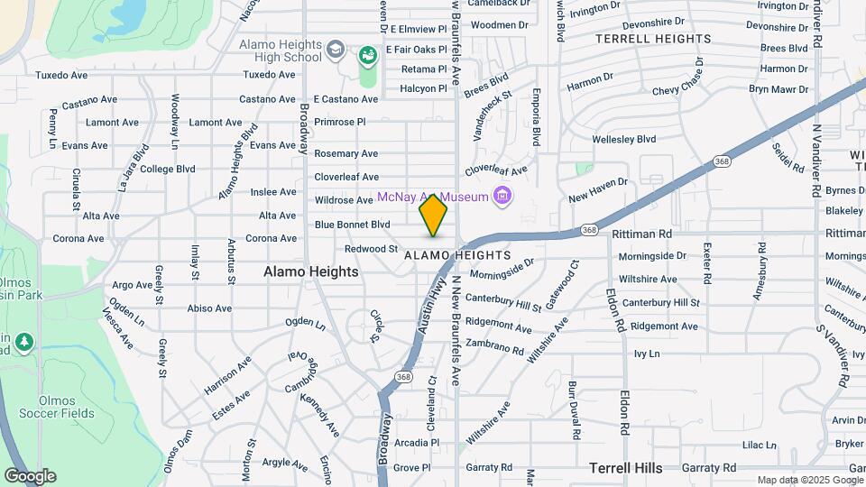 333 Redwood St Map and Location Details